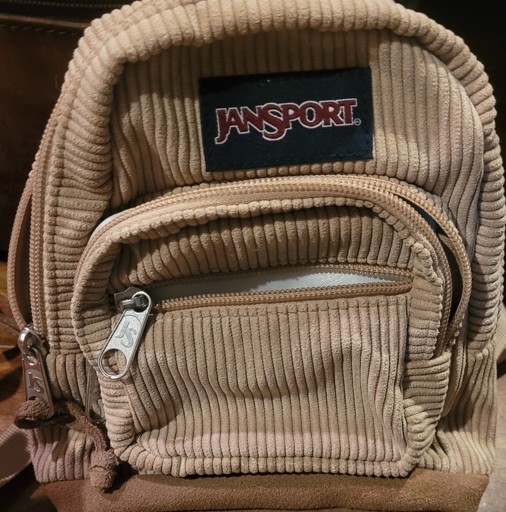 Jansport mini corduroy backpack
